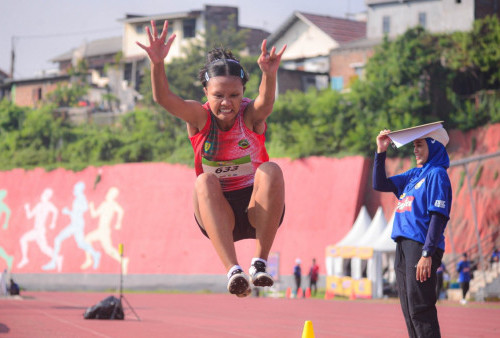Eka Triamitha Hampir Pecahkan Rekor Lompat Jauh Putri di Energen Champion SAC Indonesia 2023 Central Java Qualifiers