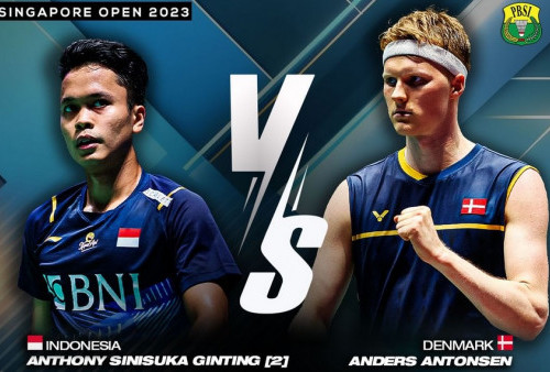 Unggul Head to Head Atas Anders Antonsen, Ginting Waspadai Kondisi Lapangan 