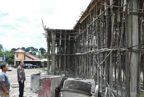 Bupati Lahat Tinjau Pembangunan Masjid Ar Rahman