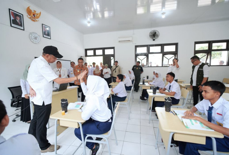 Wamensos Agus Jabo Cek Pembangunan Sekolah Rakyat Permanen di Sragen