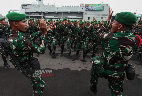 Pemberangkatan 850 Prajurit TNI AD ke Papua Nugini