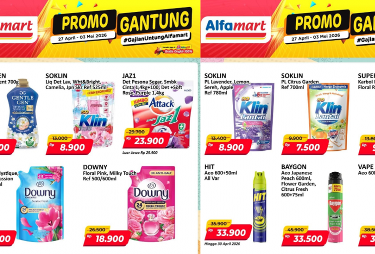Katalog Promo JSM Alfamart Hari Ini 3 Mei 2026, Borong Soklin Lantai Rp7 Ribuan!