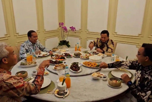Makan Bareng Jokowi dan Bacapres Lain, Anies Baswedan: Menitipkan Pesan untuk Bapak Presiden Bisa Menjaga Netralitas