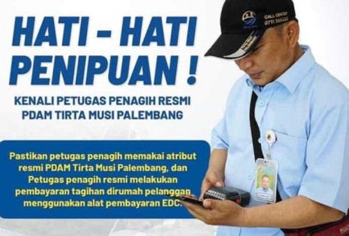 Waspada, Kenali Petugas Penagihan PDAM Door to Door di Palembang