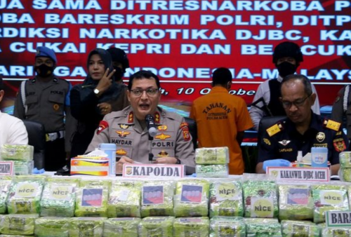 Kurir Ditangkap, Bareskrim Gagalkan Peredaran Sabu 179 Kilogram Jaringan Malaysia - Indonesia