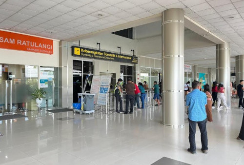 Status Gunung Ruang Turun ke Level III, Bandara Sam Ratulangi Kembali Dibuka