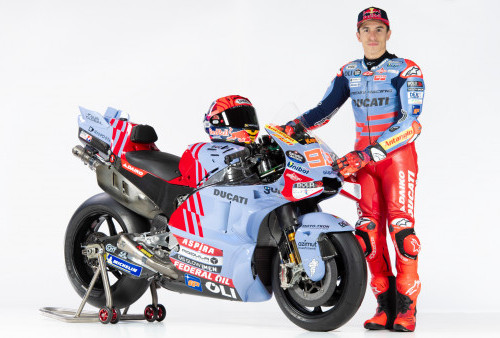 Gresini Racing memperkenalkan Marc Marquez bersamaan dengan livery baru untuk MotoGP 2024