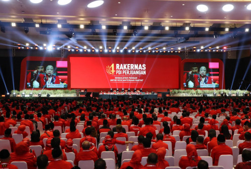 Partai Demokrasi Indonesia (PDI) Perjuangan melangsungkan hari kedua rapat kerja nasional (rakernas) IV di JIExpo Kemayoran, Jakarta, Sabtu, 30 September 2023.(HO-DPP PDIP)