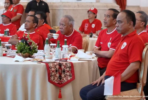 Momen Jokowi Nobar Timnas U-23 di Istana Negara, Basuki: Kami Langsung Down, Presiden Juga Down!