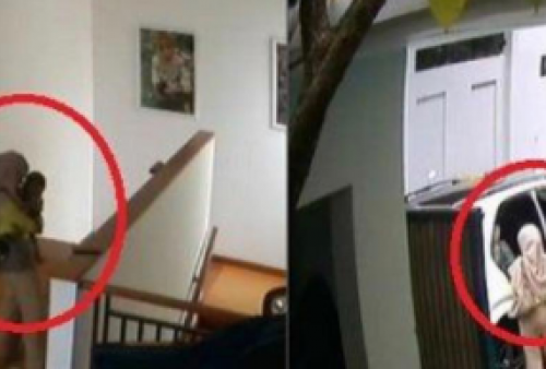 Heboh Rekaman CCTV Diduga Lesti Kejora Usai Alami KDRT, Gerak-geriknya Gendong Baby L Disorot