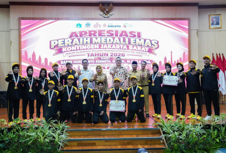 Jakarta Barat Juara Umum Popprov DKI 2026, Atlet dan Pelatih Diguyur Bonus
