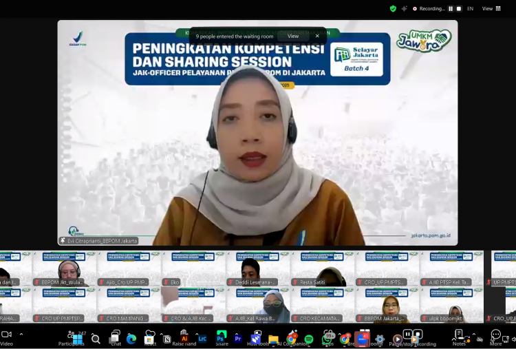 600 Jak Officer Ikuti Pelatihan Pelayanan Perizinan Digelar BBPOM