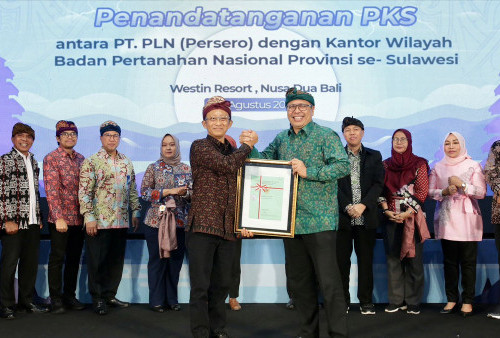 PLN Se-Sulawesi Teken Kerja Sama dengan ATR/BPN, Kebut 100 Persen Sertifikasi Aset Kelistrikan