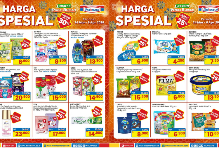 Katalog Promo JSM Indomaret Terbaru 27-29 Maret 2026, Diskon Bango Kecap Manis Refil Cuma Rp20 Ribuan