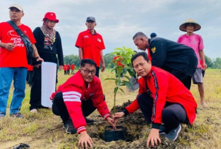 DPC PDIP Tuban Tanam “Pohon Pancasila”, Dorong Diversifikasi Pangan