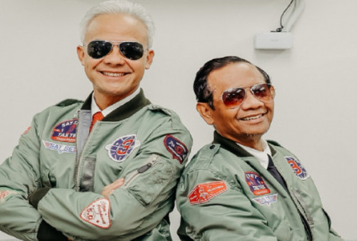 Jaket Bomber Ganjar-Mahfud Ternyata Buatan Brand Lokal Bandung, Mirip Film Top Gun