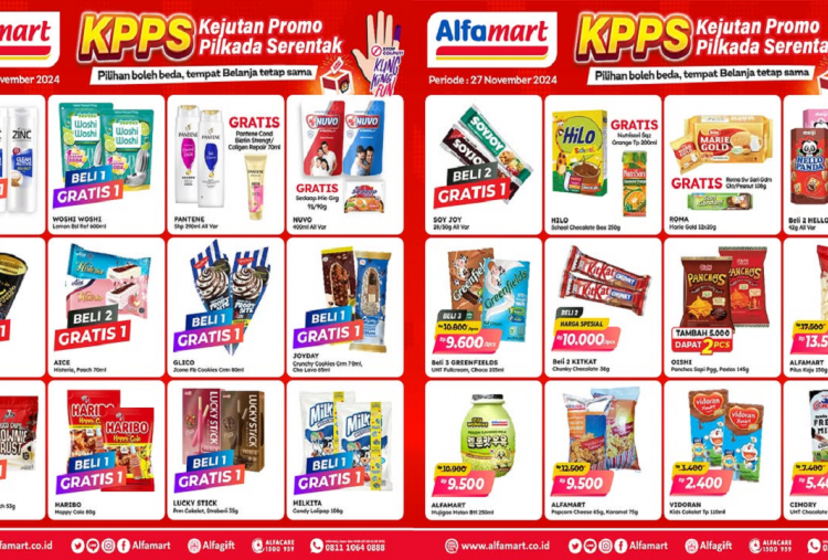 Katalog Promo Alfamart Hari Ini 27 November 2024 Spesial Pilkada, Beli 1 Gratis 1 Es Krim hingga Snack