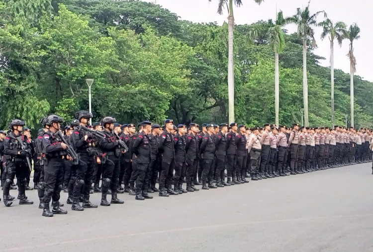 Pasukan Brimob 3 SSK Dikerahkan ke Samarinda, Pengamanan Unras 21 April Diperkuat Drone hingga Anti-Drone
