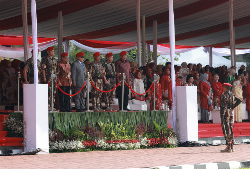 Kenakan Baret Merah, Prabowo Hadiri Perayaan HUT Kopassus Ke-72