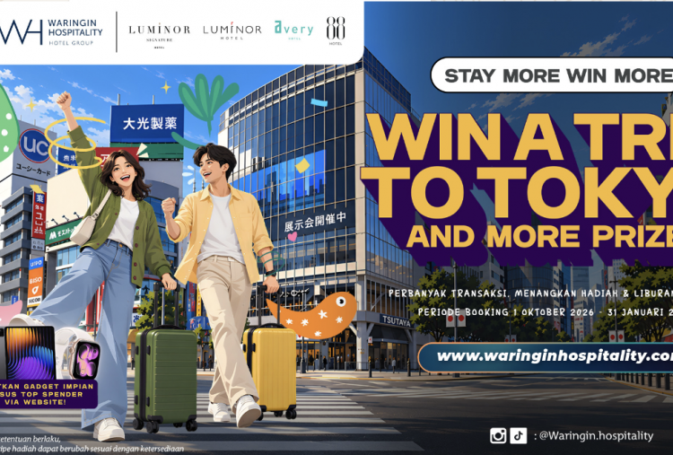 Waringin Hospitality Gelar Promo Menginap Berhadiah Trip ke Tokyo, Ada Gadget Premium Setiap Bulan