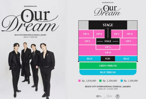 Harga Tiket Fancon BTOB 'Our Dream' di Beach City International Stadium Dijual Mulai Rp1,2 Juta