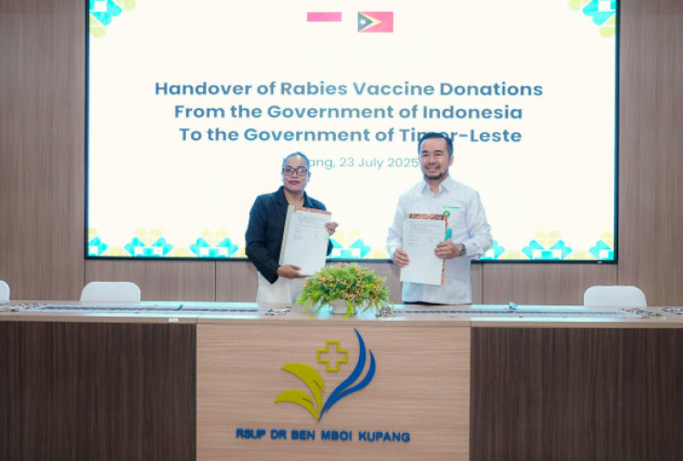 Cegah KLB Rabies, Pemerintah Indonesia Berikan Bantuan 2000 Vial Vaksin Anti Rabies ke Timor-Leste