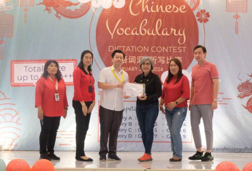 Indah Kurnia Dukung Ratusan Siswa Ikuti Chinese Vocabulary Dictation Contest 