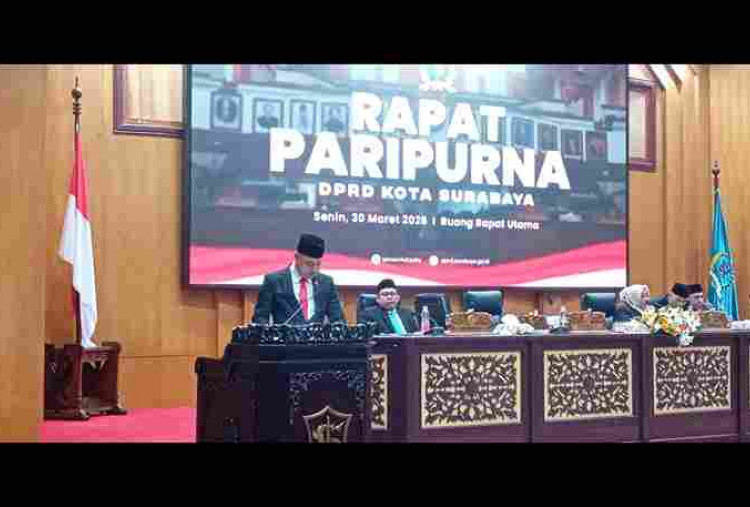 Hadiri Rapat Paripurna DPRD, Eri Sampaikan Laporan Pertanggungjawaban 2025 dan Sahkan Raperda Hunian Layak