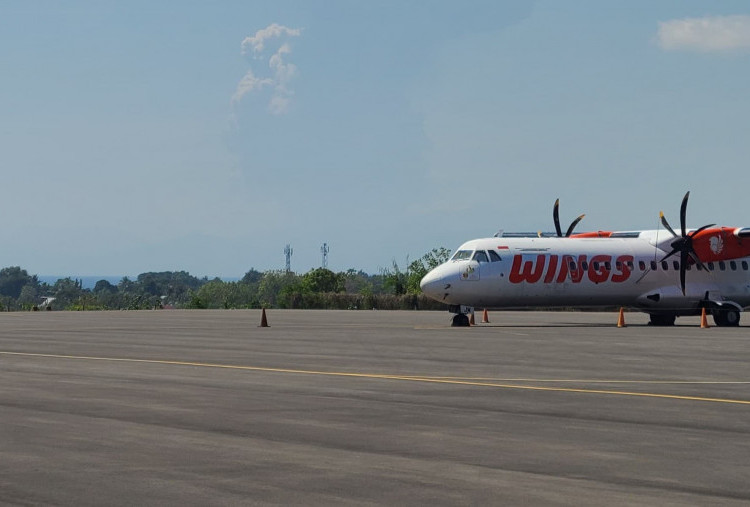 Bandara Fransiskus Xaverius Seda Ditutup Akibat Abu Vulkanik Gunung Lewetobi Laki-Laki