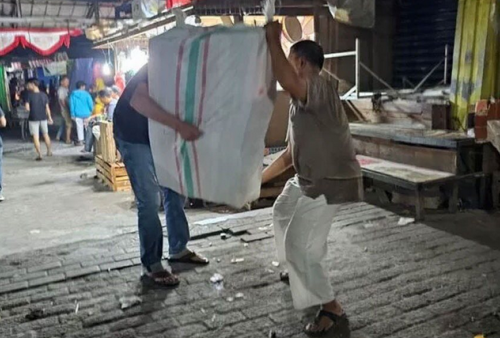 Pasca Bentrok, Pasar Kutabumi Minim Penjagaan Polisi, Pedagang Was-Was