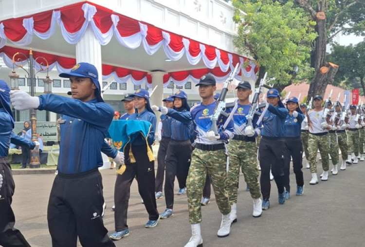 H-5 HUT ke-81 RI, Paskibraka Nasional Gelar Gladi Kotor di Istana Merdeka