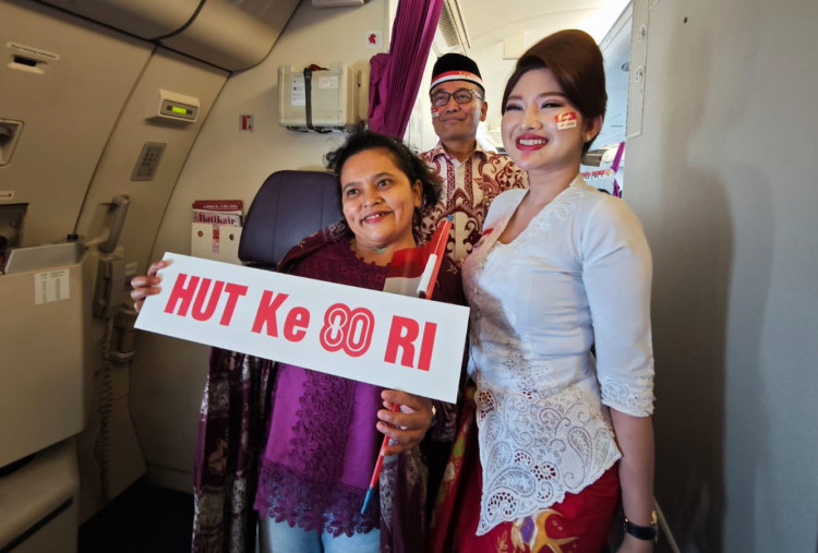 HUT ke-80 RI, Batik Air Hadirkan Semarak Kemerdekaan di Airbus 330-300 Jakarta-Kualanamu