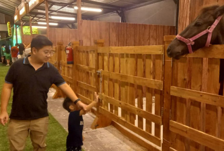 Hadir di The Courtyard, Rodeo Ride Tantang Pengunjung Mal Taklukkan Banteng Mekanik