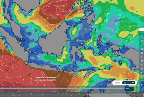Peringatan Gelombang Tinggi 15 Hingga 16 Juli 2023 