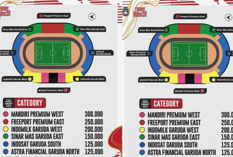 Harga Tiket Timnas Indonesia vs Laos dan Filipina di Piala AFF 2024, Mulai Rp125 Ribu