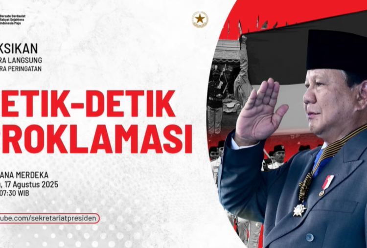 Link Live Streaming Upacara HUT ke-80 RI 17 Agustus 2025 di Istana Merdeka, Mulai Kirab hingga Penurunan Bendera Merah Putih