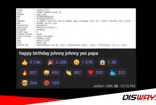 Setelah Jokowi Giliran Data Pribadi Menkominfo Diobok-obok, Hacker Bjorka: Happy Birthday Jonny!  