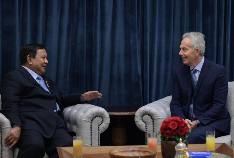 Prabowo Temui Tony Blair di Kertanegara, Bahas Perkembangan Strategis Global