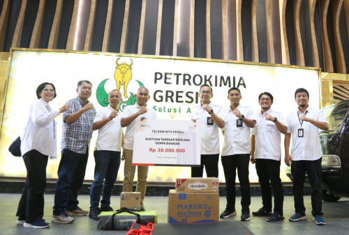 Telkom Regional V Jatim Bali Nusra Salurkan Bantuan Gempa Bawean Senilai Rp 140 Juta