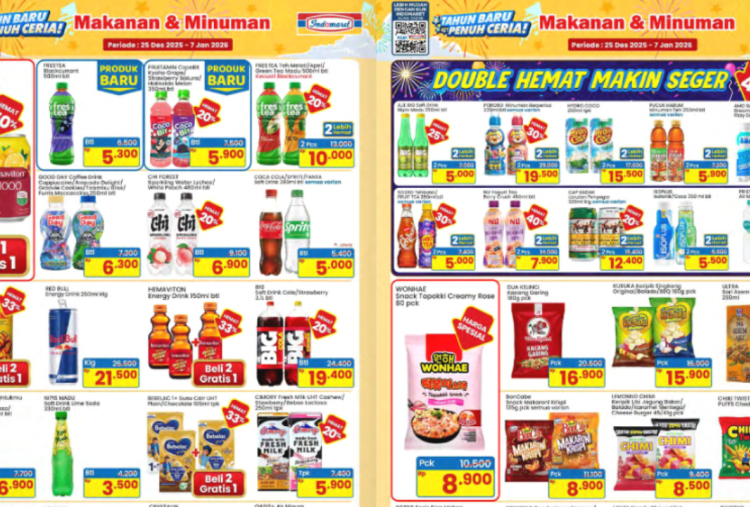 Katalog Promo JSM Indomaret Terbaru 26-28 Desember 2025, Jelang Malam Tahun Baru Coca Cola-Fanta 1L Cuma Rp7 Ribu