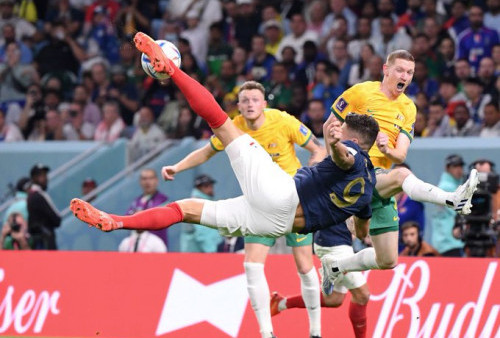Prancis Tumbangkan Australia 4-1 Tanpa Pogba, Kante, Kimpembe dan Nkunku