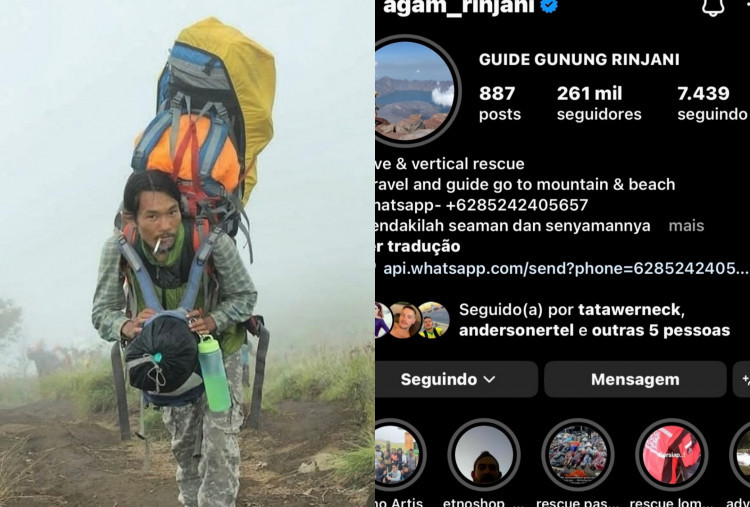 Warganet Brasil Bongkar Sosok Agam Rinjani, Penyelamat Juliana Marins di Rinjani: Dia yang Turun ke Kawah, Bukan Pemerintah! 
