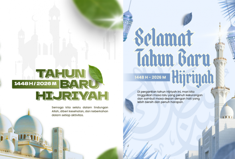 30 Kartu Ucapan Tahun Baru Islam 2026 Terbaru, Sambut 1 Muharram 1448 H Lewat Desain Estetik