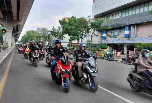 Jajal Sensasi Berkendara New Honda ADV160 Bersama Komunitas Honda di Palembang