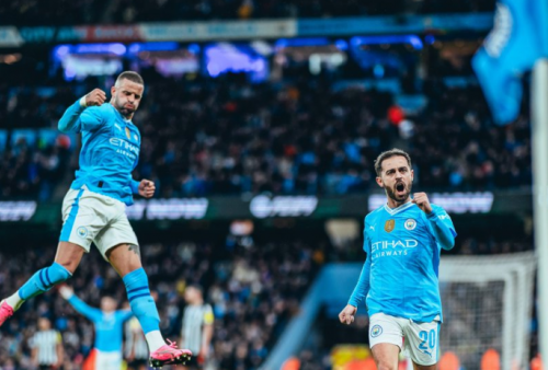 Man City vs Newcastle 2-0:  Dwi Gol Bernardo SIlva Antar The Cityzens ke Semifinal FA Cup