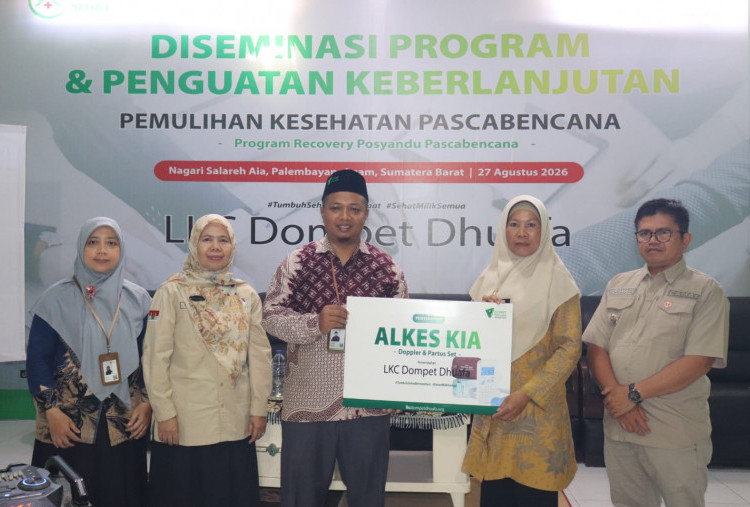 5 Bulan Pendampingan Pascabencana Galodo, LKC Dompet Dhuafa dan Pemkab Agam Reaktivasi 7 Posyandu 