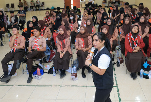 Tur ke Dua Sekolah di Surabaya, Ruki Tekankan Pentingnya Perlindungan Kekayaan Intelektual