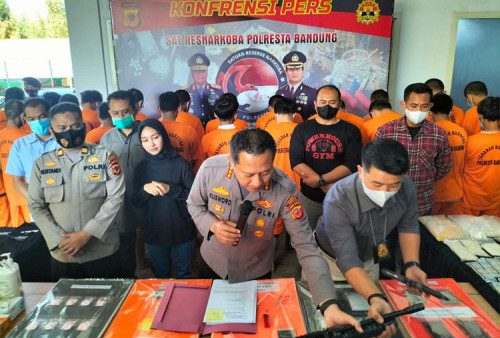 Polresta Bandung Tangkap 33 Pengedar Narkotika, Inex Minion dari China, Modusnya Unik