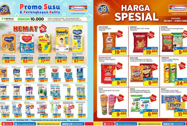 Katalog Promo Indomaret Minggu ini 26-31 Oktober 2026, Diskon Mamy Poko Pants Mulai Rp50 Ribuan