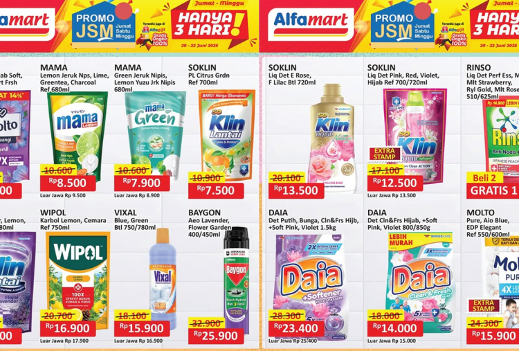 Promo JSM Alfamart Terbaru Hari Ini 22 Juni 2025, Borong Sabun MAMA Lemon Cuma Rp7 Ribuan